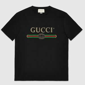 GUCCI OVERSIZE LOGO T-SHIRT